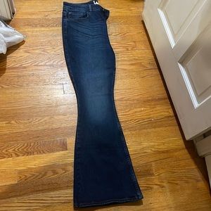 High rise flare leg jeans